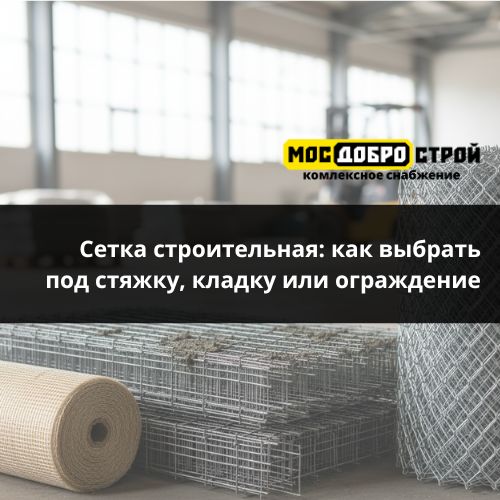 Сетка строительная — как выбрать под стяжку, кладку или ограждение
