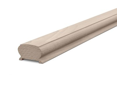 Перила из Бука AA. 45х75х2000 мм. для балясины 50х50