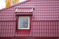 Металлочерепица Монтеррей 0.4 мм 2250х1180 мм красный RAL 3005