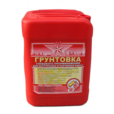 Русеан грунтовка глубокого проникновения 10 л