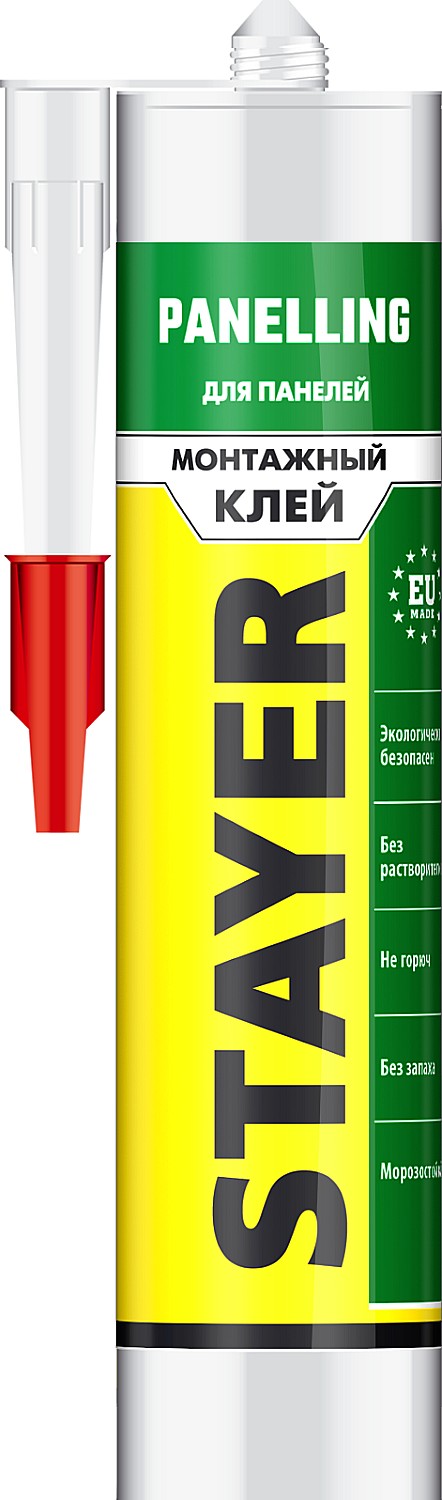 Клей монтажный STAYER Professional, для молдингов и панелей, 280мл 41327