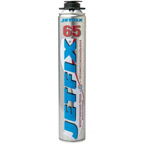 Монтажная пена Jetfix 65 всесезонная профессиональная 750 мл 10033
