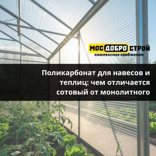 Поликарбонат для навесов и теплиц: чем отличается сотовый от монолитного