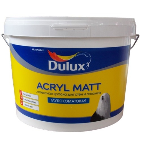 Краска Dulux Acryl Matt база ВW глубокоматовая 9л