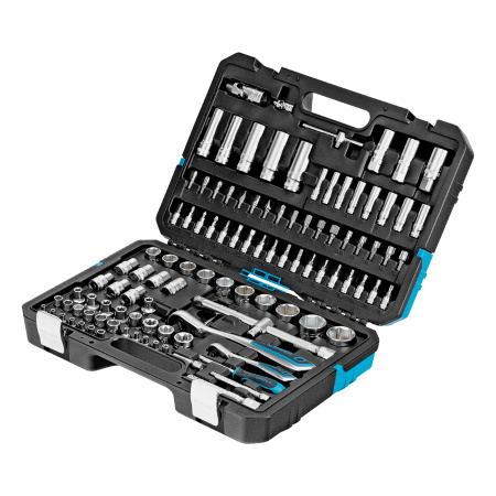 Набор инструментов, 1/4", 1/2", CrV, 120 зубьев, 109 предметов Gross цена