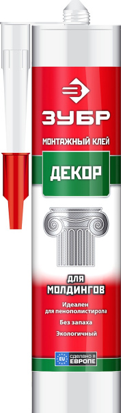 Клей монтажный ЗУБР, для молдингов, 300мл